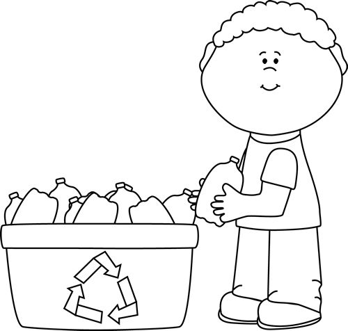 Recycle Clipart Black And White