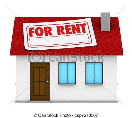 Apartment For Rent Clipart House For Rent   Csp7270567