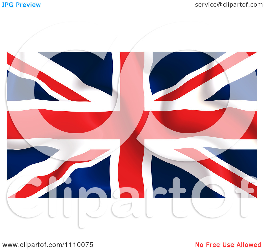 Clipart Crumpled British Uk Flag   Royalty Free Vector Illustration By