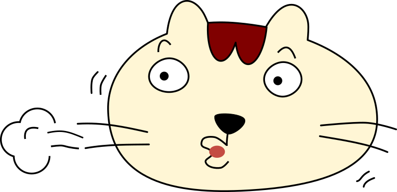 Clipart   A Relieved Cat