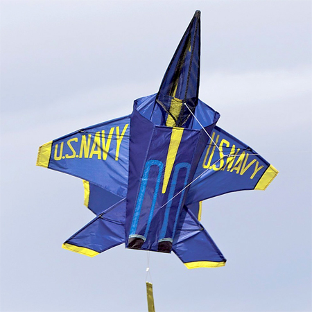 3d Jet   Blue Angel Kite
