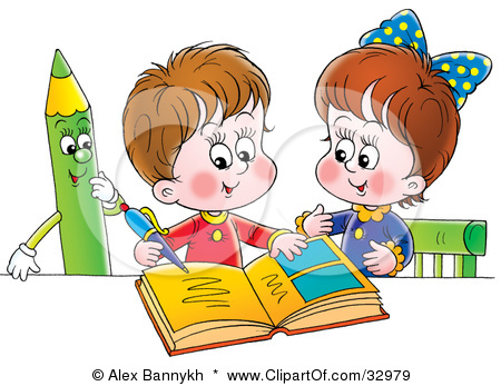 Boy And Girl Studying Clipart Mathematics Learning With