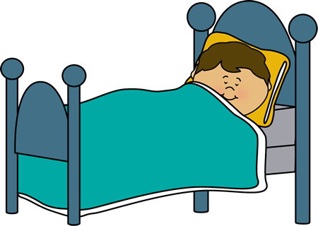 Boy Sleeping Clip Art Image   Little Boy Sound Asleep In A Bed