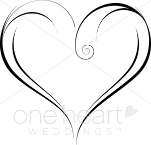 Fancy Heart Clipart Heart Outline Clipart Clip Art Heart Garden Heart