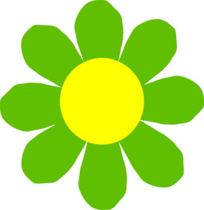 Green Flower Clip Art At Clker Com   Vector Clip Art Online Royalty