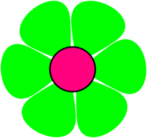 Green Flower Clip Art At Clker Com   Vector Clip Art Online Royalty
