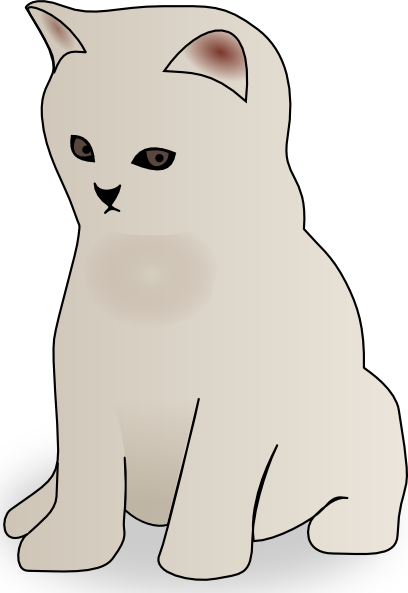 Kitten Cat Clip Art Vector Online Royalty Free Public