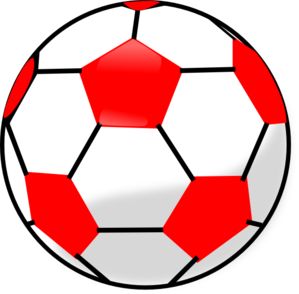 Red Soccerball Clip Art At Clker Com   Vector Clip Art Online Royalty