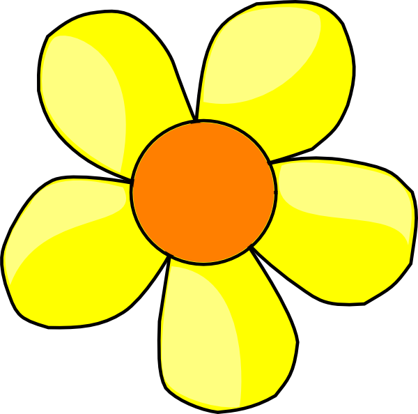Yellow Flower Clip Art At Clker Com   Vector Clip Art Online Royalty    