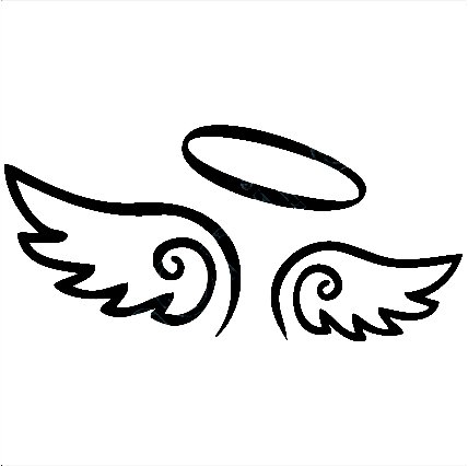Angel Wings Decal With Halo Angels Decals Angels Stickers Vinyl