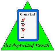 Get Organized Month   Get Organized Month Clip Art