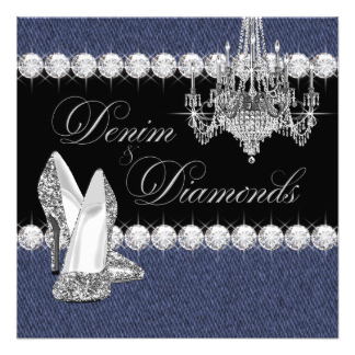 Denim And Diamonds Party Gifts   T Shirts Art Posters   Other Gift
