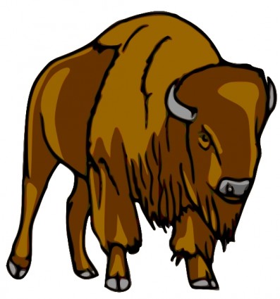 Bison Clip Art Free Vector In Open Office Drawing Svg    Svg   Format