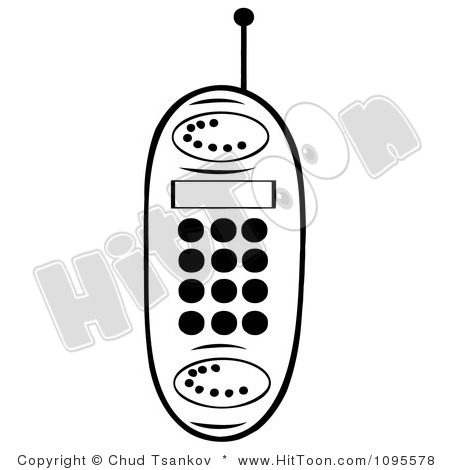 Cell Phone Clipart Black And White 1095578 Clipart Black And White