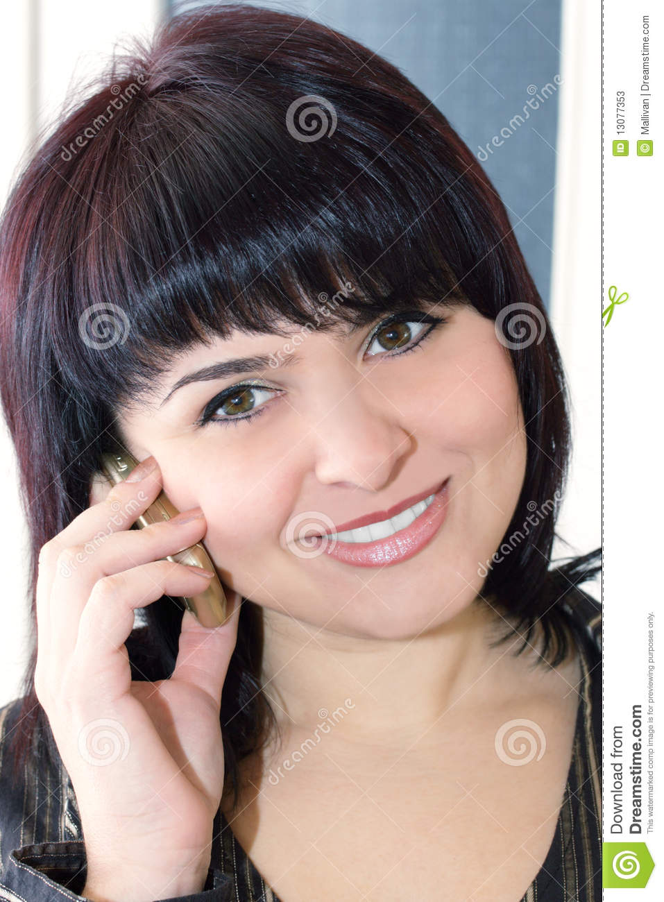 Lady Talking On Mobile Phone Stock Photos   Image  13077353