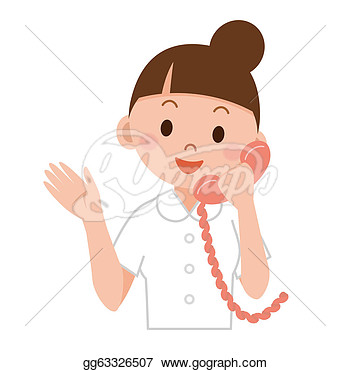 Stock Illustration   Young Nurse  Clipart Drawing Gg63326507
