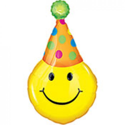 Birthday Hat Smiley Face Smiley Face With Party Hat And