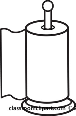 Home   Paper Towels Outline 2   Classroom Clipart