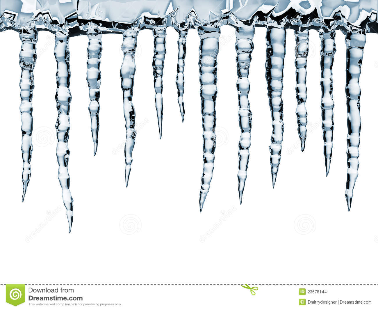 Icicle House Clipart Icicles Close Up Isolated On