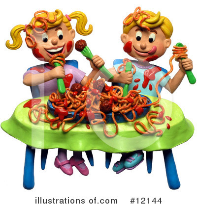 Spaghetti Clipart  12144 By Amy Vangsgard   Royalty Free  Rf  Stock