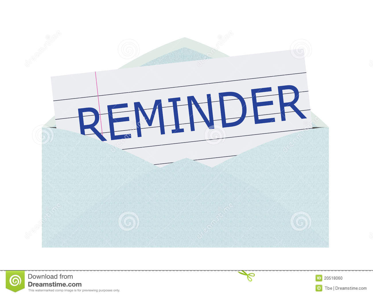 Wallpaper Design Of Reminder Letter As A Warning Symbol 