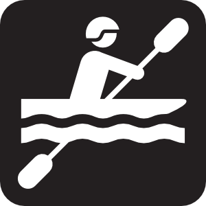 Kayaking Black Clip Art At Clker Com   Vector Clip Art Online Royalty