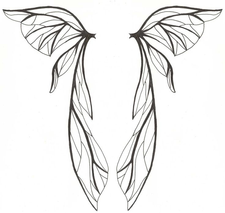 Wing With Broken Heart Clip Art   Tribal Wing Tatoo       Angels Wings