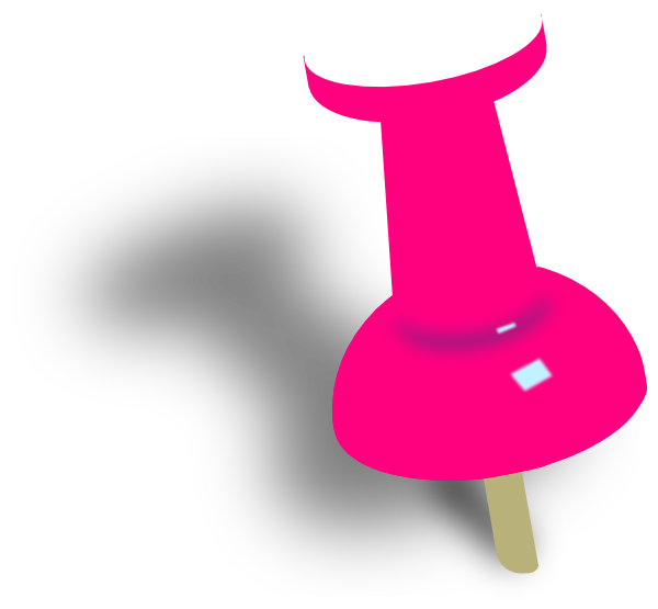 Pink Push Pin Clip Art At Clker Com   Vector Clip Art Online Royalty