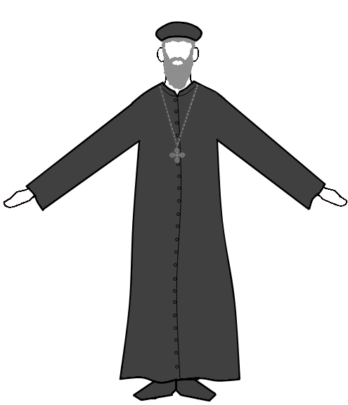 Priest Clipart Black And White Priest Clipart