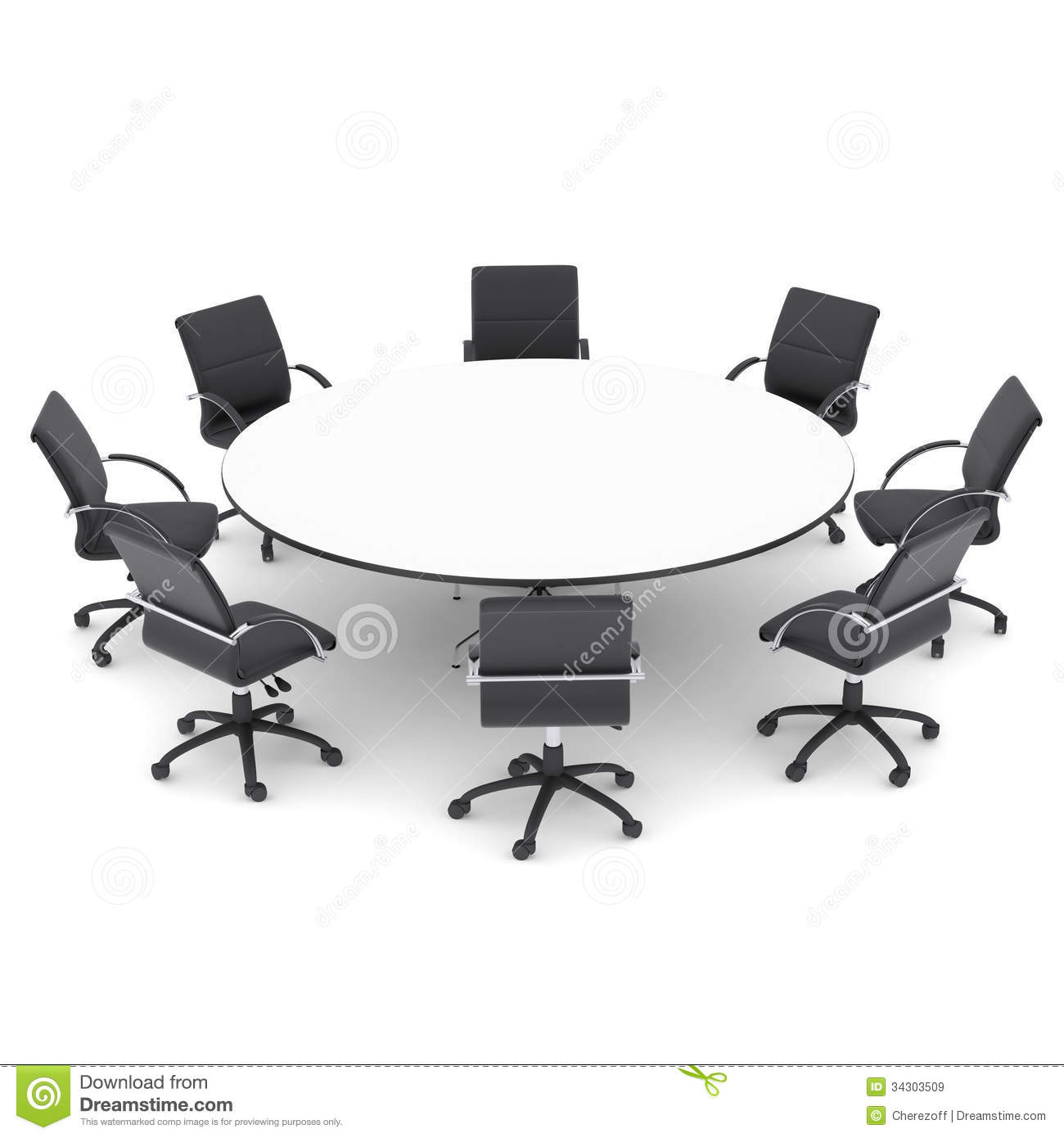 Round Table Meeting Clipart Office Chairs And Round Table