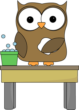 Classroom Table Clipart Owl Table Washer Clip Art