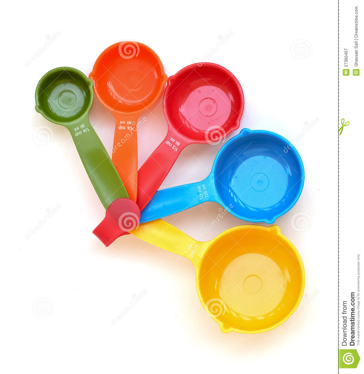 Dry Measuring Cup Clipart Colored Measuring Cups 27360407 Jpg