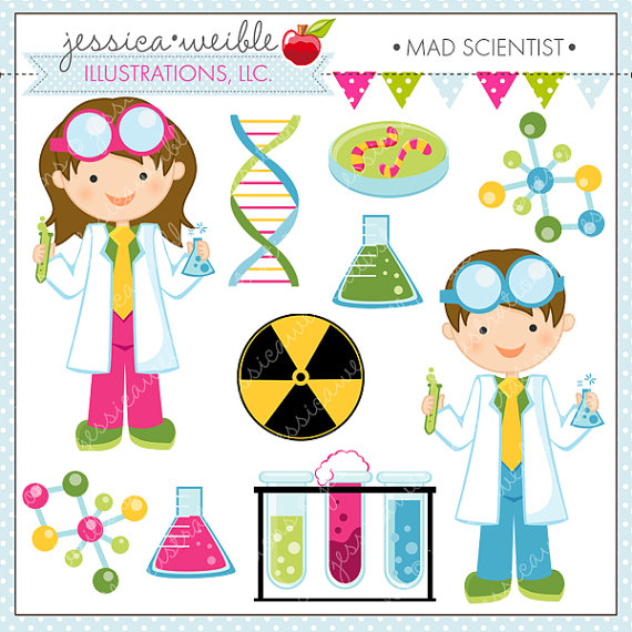 Mad Scientist Cute Clipart Scientist Kids Science Clip Art