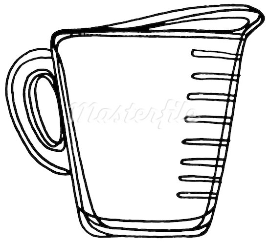 Measuring Cup Clipart Black And White   Clipart Panda   Free Clipart