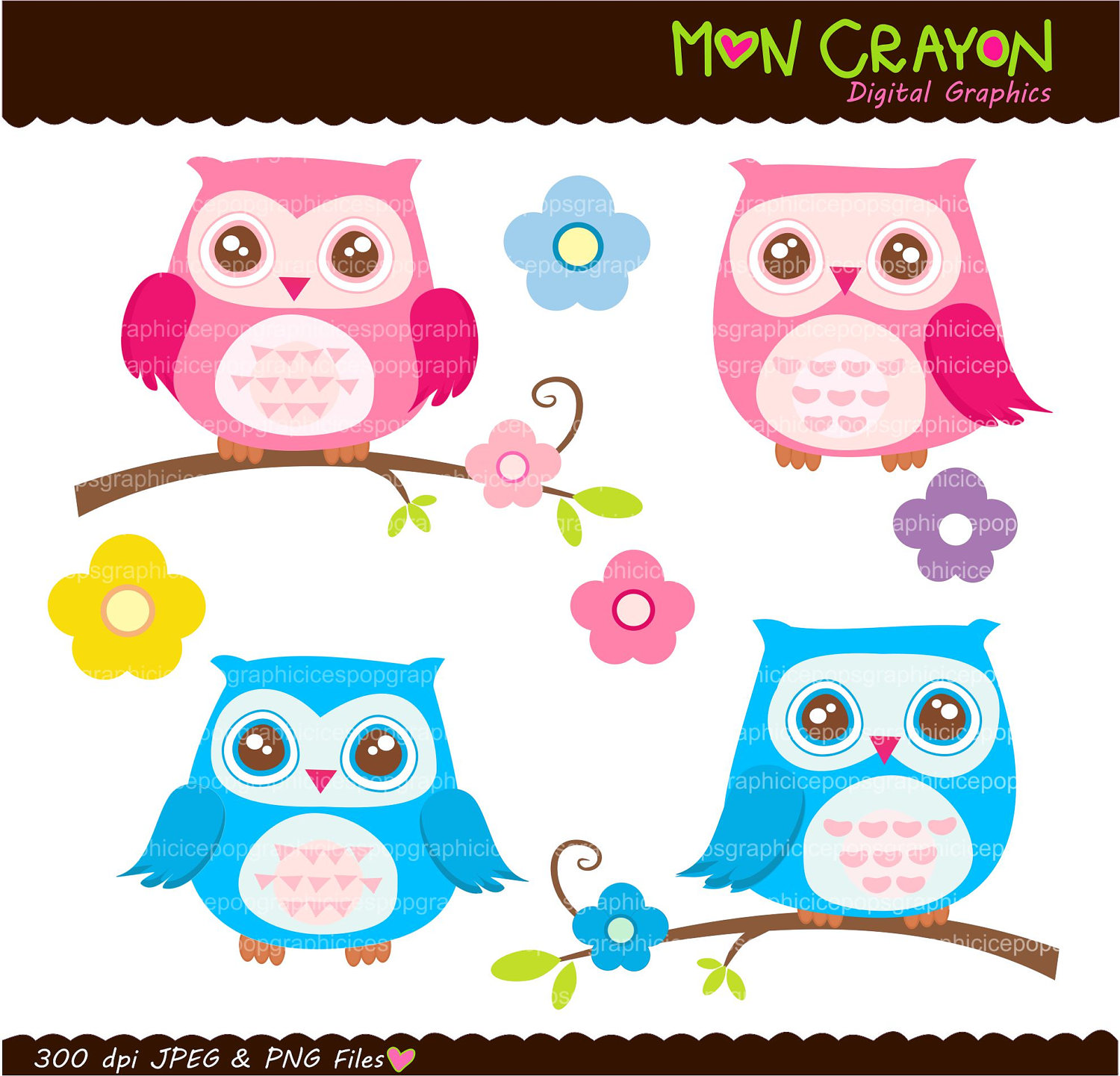 Owl Owl Clip Art Printable Owl Colourful Hoot By Moncrayon