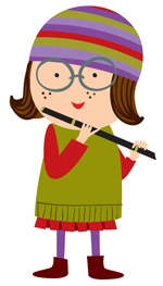 Flute Player Girl Cartoon Images   Pictures   Becuo