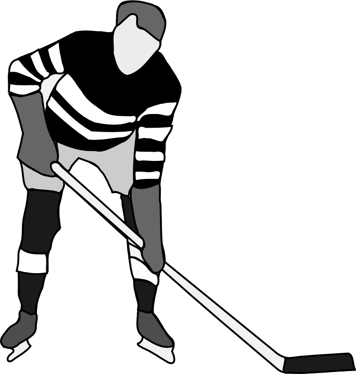 Go Back   Gallery For   Hockey Clipart Black And White