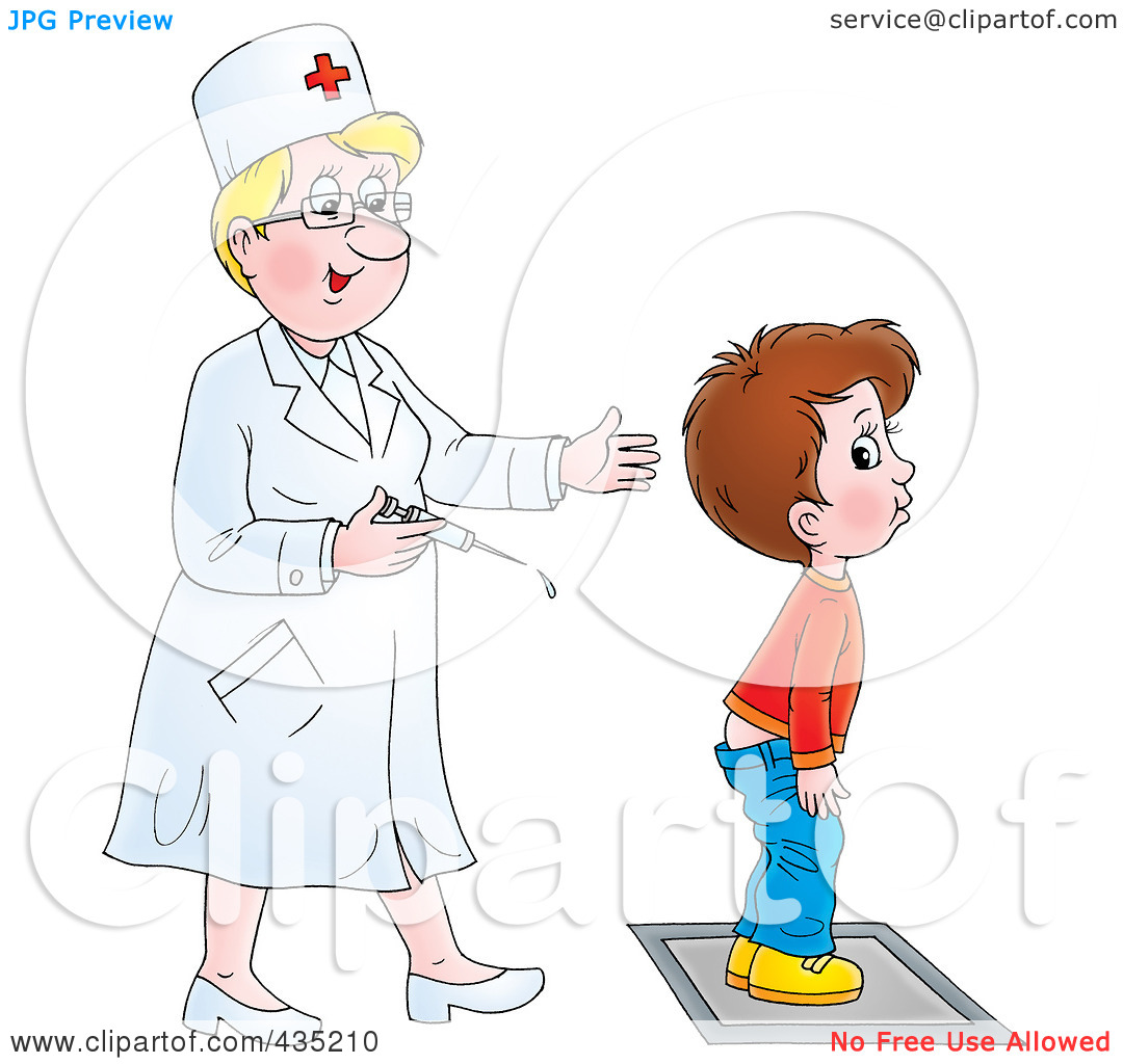 Royalty Free  Rf  Clipart Illustration Of A Cartoon Boy Waiting For A