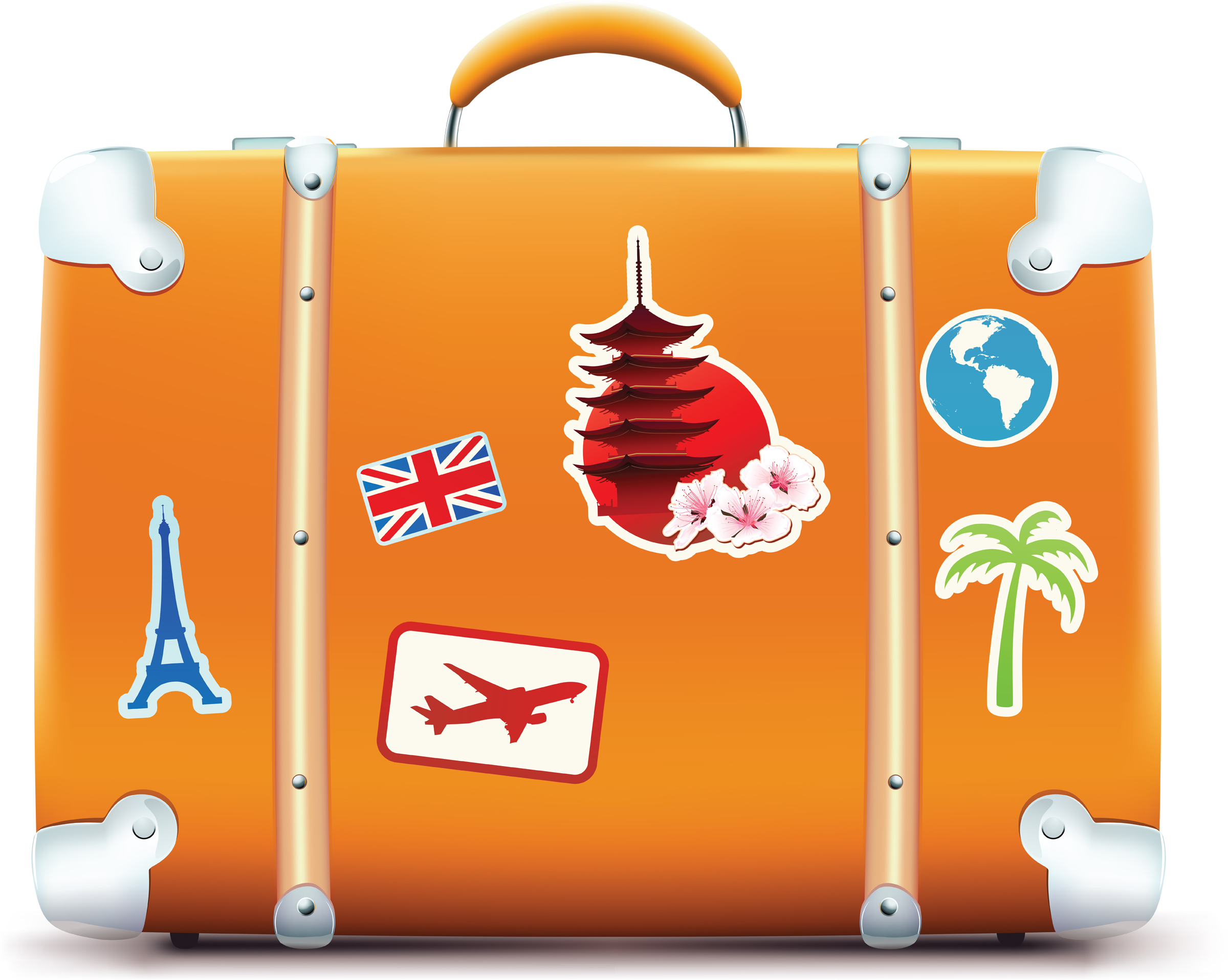Travel Suitcase Stickers A Suitcase With Travel