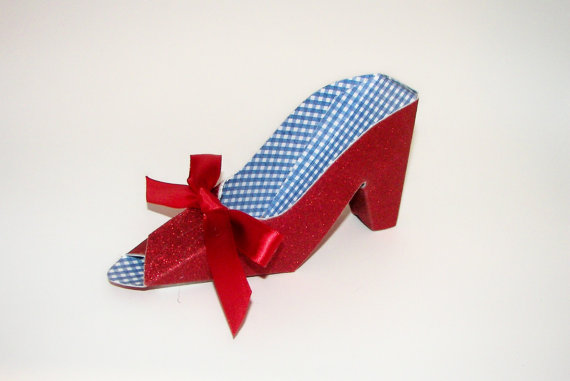 Wizard Of Oz Paper Shoe Dorothy S Ruby Slipper Gift Box Favor Box By A