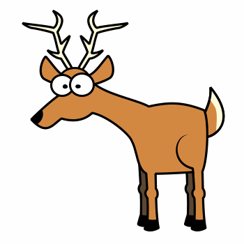 How To Draw A Cartoon Deer