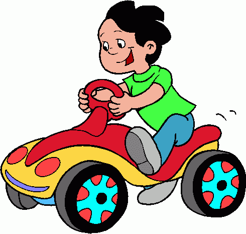 Boy In Toy Car Clipart Clip Art