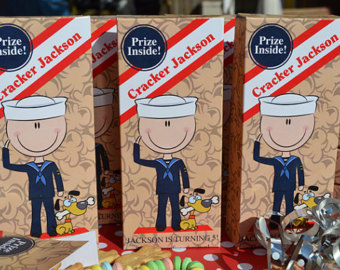 25 Personalized Cracker Jack Boxes For Childrens Birthday Party Favors