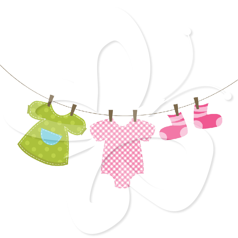 Baby Clothes Line Clip Art Quotes
