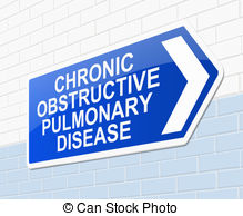 Chronic Obstructive Pulmonary Disease Concept  Stock Illustration