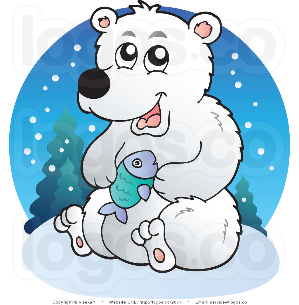 Polar Bear Clip Art Royalty Free Cartoon Polar Bear Logo By Visekart    