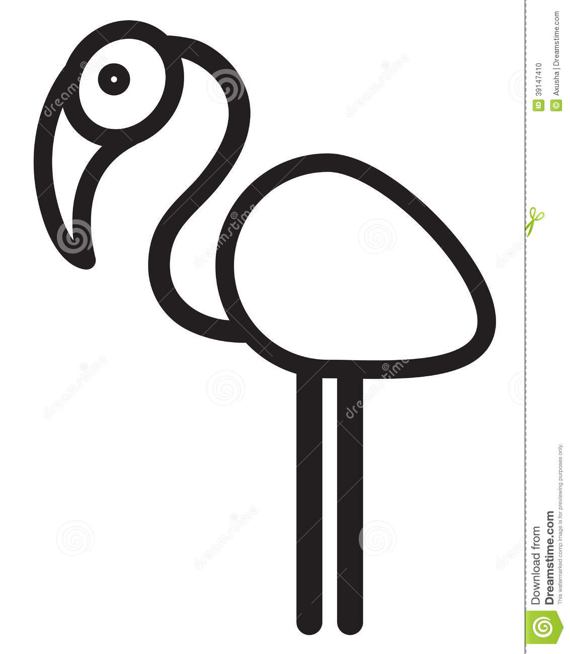 Flamingo Clipart Black And White   Clipart Panda   Free Clipart Images