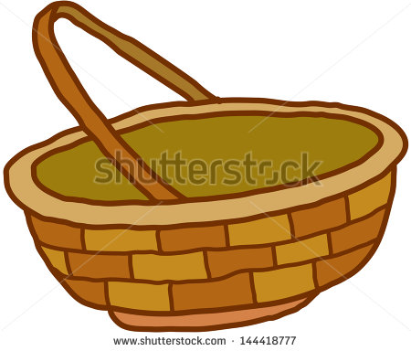 Empty Basket Clip Art Of An Empty Basket   Stock