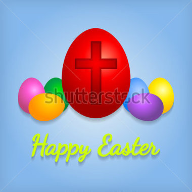 File Browse   Religion   Happy Easter Eggs Card With Cross Symbol