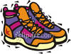 Kid S High Top Sneakers   Royalty Free Clipart Picture